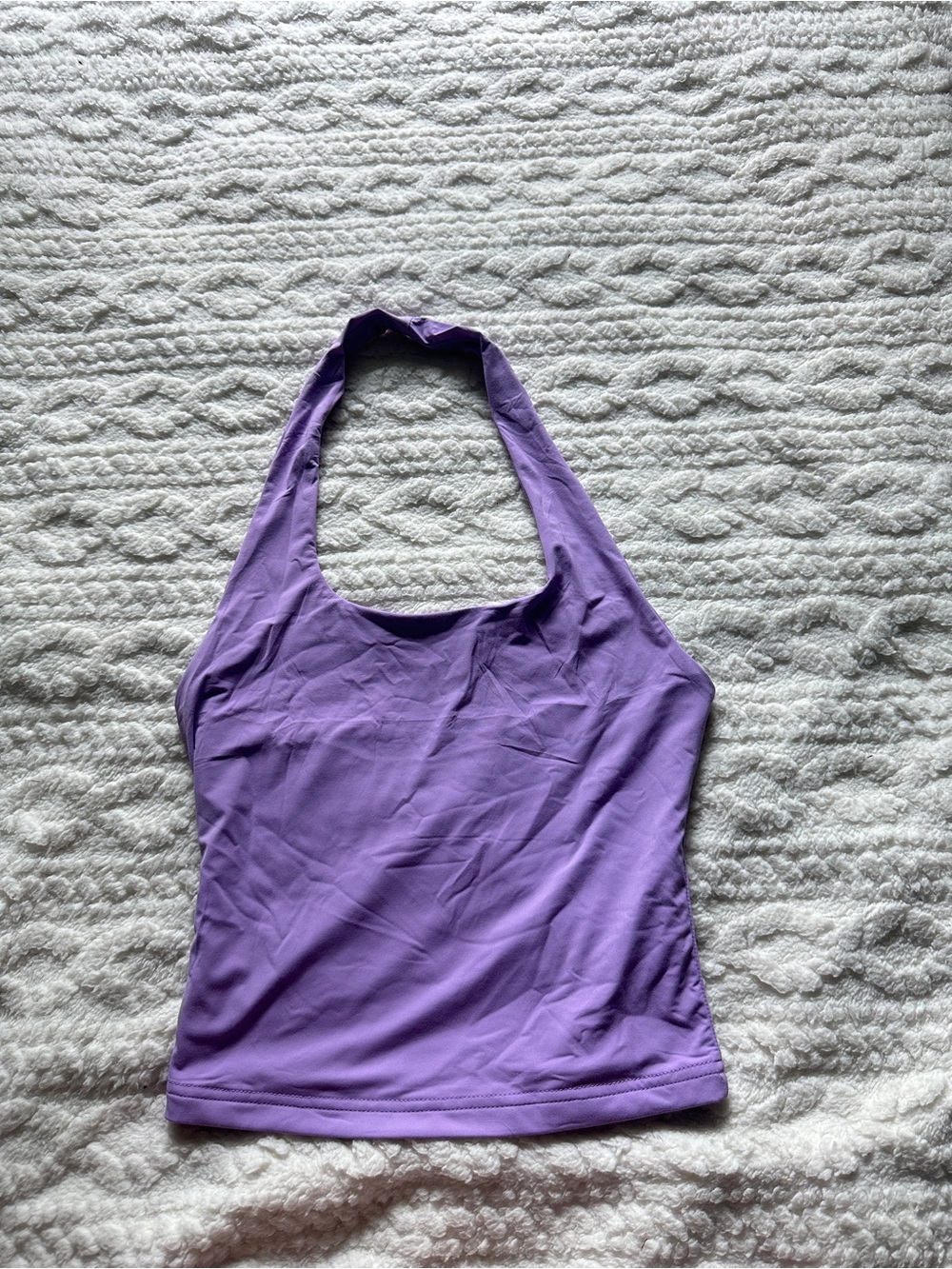 Purple Halter Tank Top